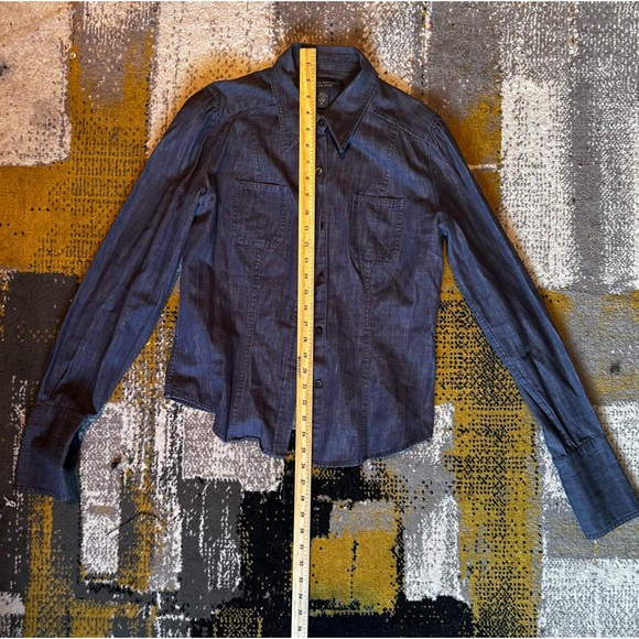 Banana Republic Factory Denim Long-Sleeve Button-Down Shirt - Picture 2 of 5